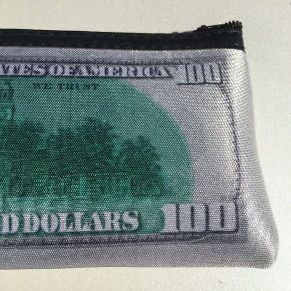 Money Makeup Wristlet Mini Purse Pouch - Picture 9 of 13